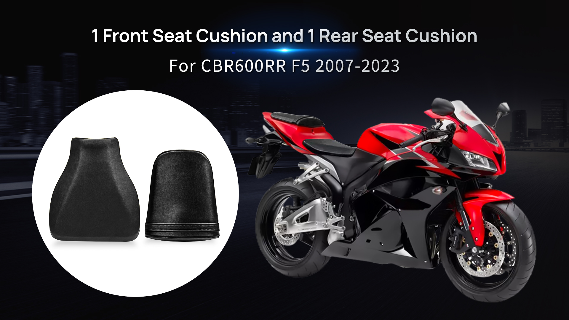 Amazon.com: PSLER Front Rider and Rear Passenger Seat Cushion for